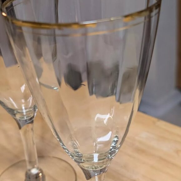 Cambridge Water Goblet 7inch- 3051 Gold Trim - Picture 4 of 8